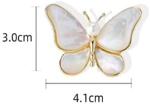 Crystal Rhinestone Butterfly Brooch Elegant Bridal Vintage Style Pins Wedding Banquet Anniversary Brooch for Women in Saudi Arabia