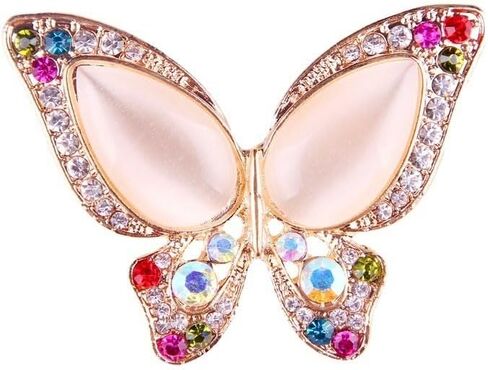 Crystal Rhinestone Butterfly Brooch Elegant Bridal Vintage Style Pins Wedding Banquet Anniversary Brooch for Women in Saudi Arabia