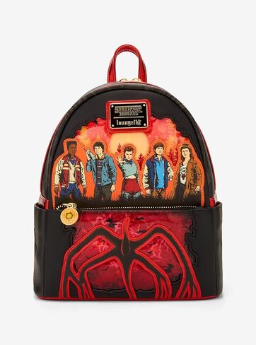 حقيبة ظهر صغيرة مضيئة من Loungefly Stranger Things Group Portrait - BoxLunch حصريًا MULTI NONE in Kuwait