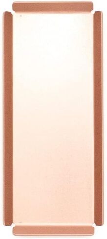Aluminum Organizer Tray for Desk & Entryway - Minimalist Metal Catchall for Keys, Jewelry, Wallet | A7 Tall, Pink Gold | by PROGETTO2.70 in Saudi Arabia