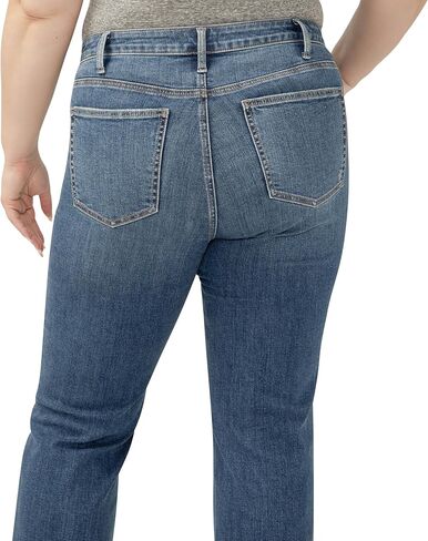 Silver Jeans Co. Women's Plus Size Avery High Rise Curvy Fit Trouser Leg Jeans, Folk, 22 Plus in Saudi Arabia