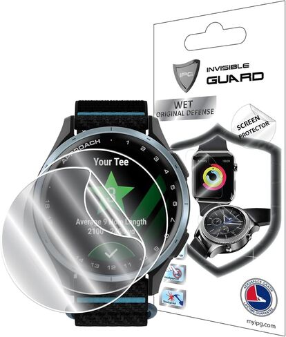 IPG for Garmin Approach S10 Golf Watch Screen Protector (2X) Smartwatch Invisible Ultra HD Clear Film Anti Scratch Skin Guard - Smooth/Self-Healing/Bubble -Free in Saudi Arabia