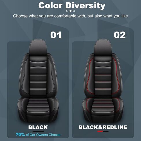 Car Seat Covers for Jeep Grand Cherokee 2022-2025 Front Seat - Waterproof Leather Custom Automotive Seat Covers Protector (2PCS Front,Black) in Kuwait