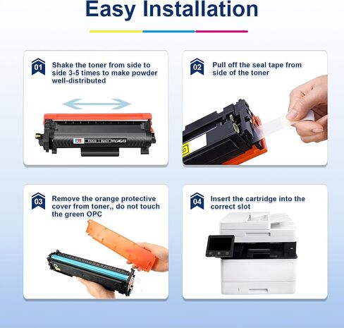 TN433BK High Yield Black Toner Cartridge Replacement for Brother TN433 TN-433 TN 433 HL-L8260CDW, HL-L8360CDW, HL-L8360CDWT, MFC-L8610CDW, MFC-L8895CDW, MFC-L8900CDW Printer. in Kuwait
