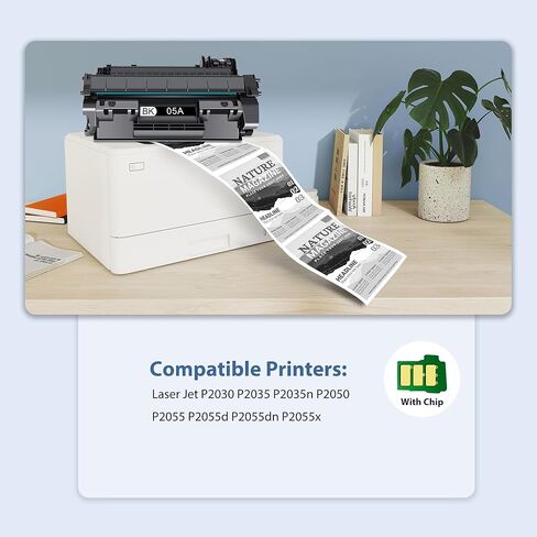 خراطيش حبر أسود 05A 2 عبوة متوافقة مع خراطيش الحبر HP 05A CE505A 05X CE505X المتوافقة مع طابعات HP Laser Jet P2035 P2055 P2035n P2055d P2055dn P2055x P2030 P2050، عالية الإنتاجية in Kuwait