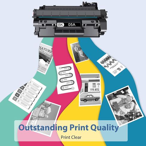 خراطيش حبر أسود 05A 2 عبوة متوافقة مع خراطيش الحبر HP 05A CE505A 05X CE505X المتوافقة مع طابعات HP Laser Jet P2035 P2055 P2035n P2055d P2055dn P2055x P2030 P2050، عالية الإنتاجية in Kuwait
