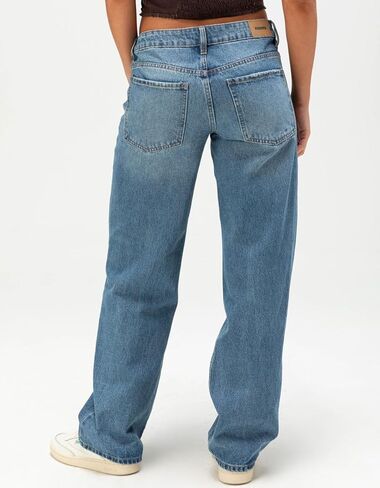 Rsq Womens Low Rise Loose Straight Jeans in Saudi Arabia