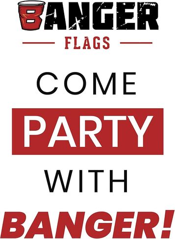 Banger - Gibby - Party Hard - ICarly Meme Funny Motivational Inspirational Office Gym Dorm Wall Decor Design on a 3X5 Feet Flag with 4 Grommets for Easy Hanging. Authentic BANGER FLAG in Saudi Arabia