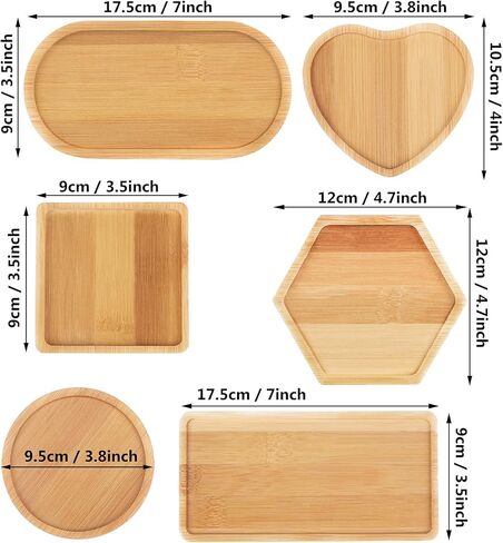 قواعد أكواب من الخيزران الفسيفسائي DIY، صواني قاعدة فارغة، قاعدة أكواب للشرب، قاعدة نباتية، لوحة فنية (6 عبوات، بلاط الفسيفساء غير متضمنة) in Kuwait