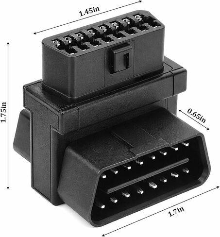 Car OBD2 Splitter, 16 Pin 1 Male Splitter to 2 Female Extension Cable Converter Adapter, Automotive OBDII Devices Diagnostic Port Extender, Universal for Sedan RV Truck in Kuwait