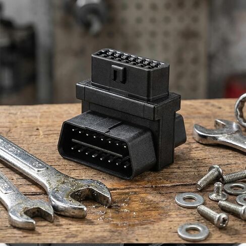 Car OBD2 Splitter, 16 Pin 1 Male Splitter to 2 Female Extension Cable Converter Adapter, Automotive OBDII Devices Diagnostic Port Extender, Universal for Sedan RV Truck in Kuwait