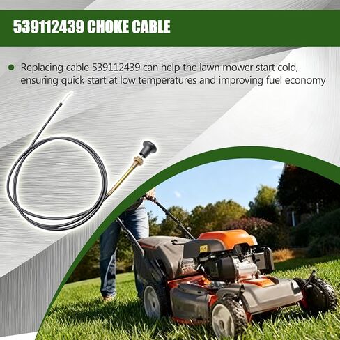 539112439 كابل الاختناق مناسب لنماذج جزازة العشب Husqvarna EZ 4216 HO EZ 4217 KAA EZ 4819 KAA EZ 4822 BI EZ 4824 BI MZ 52-967602901-00 MZ 52-96766600100 بديل أسود لـ 539130209 in Kuwait