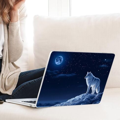 Compatible with MacBook Air 15.3-inch, Hard Shell Case with Keyboard Cover and Screen Protector (A2941, M2 Chip / A3114, M3 Chip / A3241, M4 Chip, 2023-2025 Release) - Wolf MC22104 in Saudi Arabia
