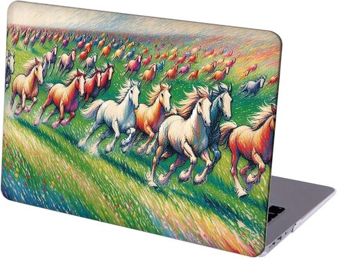 متوافق مع جهاز MacBook Pro مقاس 14 بوصة، حافظة صلبة مع غطاء لوحة مفاتيح وواقي شاشة (A2442 A2779 A2918 A2992 A3112 A3185 A3401 A3434، إصدار 2021-2025) - Horse MC22714 in Kuwait