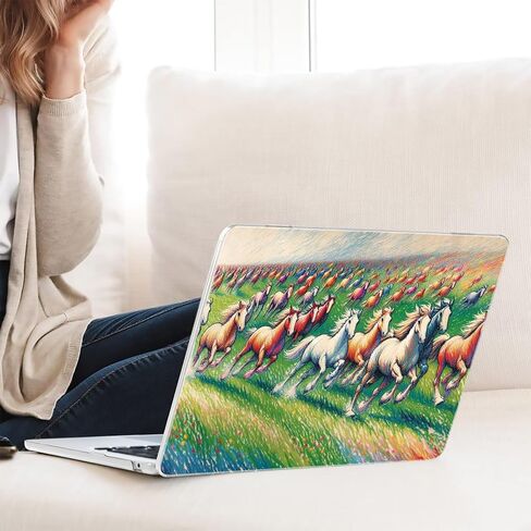 متوافق مع جهاز MacBook Pro مقاس 14 بوصة، حافظة صلبة مع غطاء لوحة مفاتيح وواقي شاشة (A2442 A2779 A2918 A2992 A3112 A3185 A3401 A3434، إصدار 2021-2025) - Horse MC22714 in Kuwait