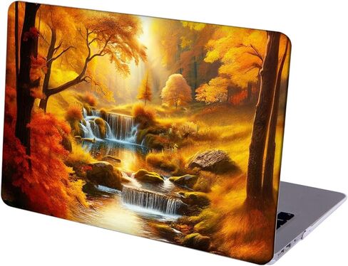 Compatible with MacBook Air 13.6-inch, Hard Shell Case with Keyboard Cover and Screen Protector (A2681, M2 chip / A3113, M3 chip / A3240, M4 chip, 2022-2025 Release) - Waterfall MC21231 in Saudi Arabia