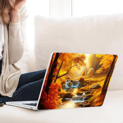 Compatible with MacBook Air 13.6-inch, Hard Shell Case with Keyboard Cover and Screen Protector (A2681, M2 chip / A3113, M3 chip / A3240, M4 chip, 2022-2025 Release) - Waterfall MC21231 in Saudi Arabia