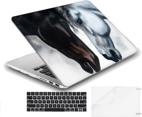 متوافق مع جهاز MacBook Pro مقاس 14 بوصة، حافظة صلبة مع غطاء لوحة مفاتيح وواقي شاشة (A2442 A2779 A2918 A2992 A3112 A3185 A3401 A3434، إصدار 2021-2025) - Horse MC22711 in Kuwait