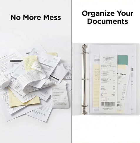 3 Ring Binders, 2 Pack D-Ring Organizer - 1.4 Inch Capacity, 300 Sheet Hold, Letter Size Fit, Plastic Frosted Semi-Transparent for School Home Office Paper Storage in Saudi Arabia