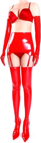 حزام رباط عالي الخصر من الجلد اللامع للسيدات، طراز كلاسيكي in Kuwait