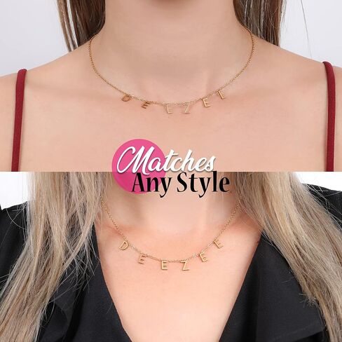 Sorority Shop Tau Beta Sigma Necklace — TBS Name Necklace, 18K Gold Plated Sorority Gifts Necklace, Long-Lasting Tau Beta Sigma Gifts for Women in Saudi Arabia