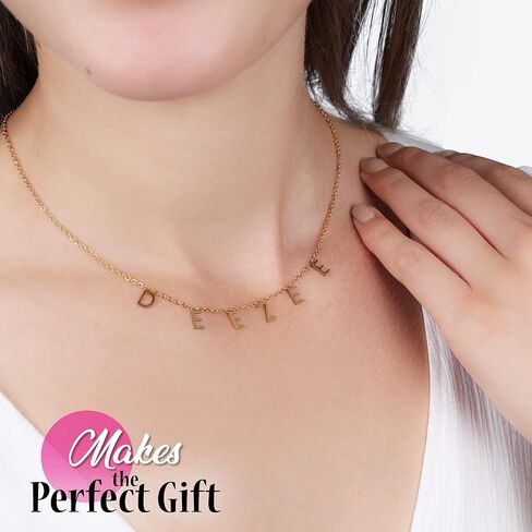 Sorority Shop Tau Beta Sigma Necklace — TBS Name Necklace, 18K Gold Plated Sorority Gifts Necklace, Long-Lasting Tau Beta Sigma Gifts for Women in Saudi Arabia