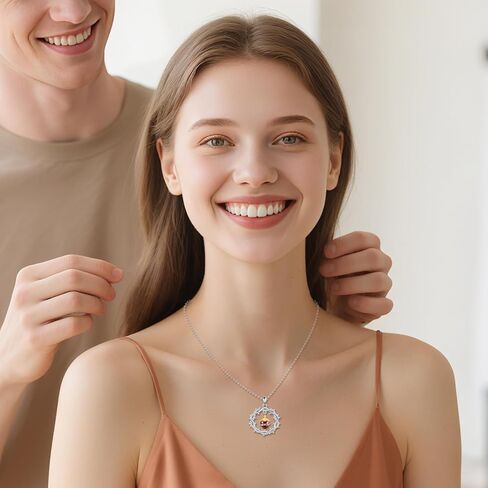 Sacred Heart Necklace 925 Sterling Silver Thorns Cross Pendant God's Love Jewelry-Flaming Heart Amulet Gifts for Women in Saudi Arabia