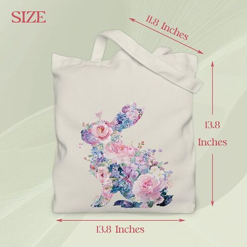 حقيبة أرنب عيد الفصح للنساء، نمط الأزهار مع جيب داخلي. in Kuwait