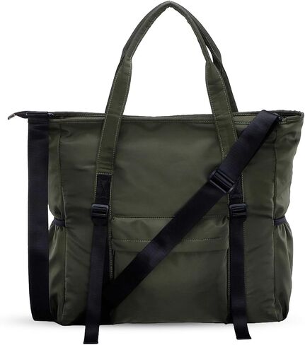 XEYOU Large Nylon Tote Bag for Women Lightweight Crossbody Tote Handbag with Detachable Strap for Daily, Work, College,Travel in Kuwait