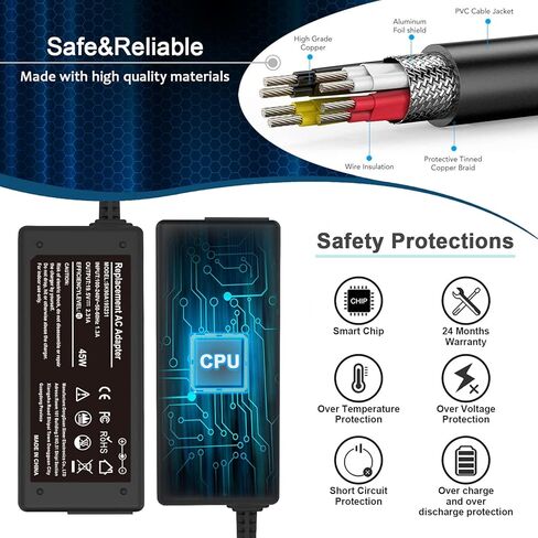 65W AC Adapter Charger Replacement for Acer Aspire 5250 5253 5336 5349 5532 5534 5552 5560 5733 5742 5750 6423 7560 SB416 AS7750 V3 V5 V7 R3 R7 S3 E1 M5 Series in Kuwait