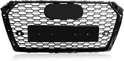RS4 Style Honeycomb Mesh Hex Grille Black Fit for A D A4/S4 B9 2017-2019 in Kuwait