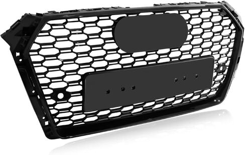 RS4 Style Honeycomb Mesh Hex Grille Black Fit for A D A4/S4 B9 2017-2019 in Kuwait