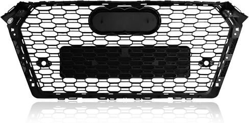 RS4 Style Honeycomb Mesh Hex Grille Black Fit for A D A4/S4 B9 2017-2019 in Kuwait