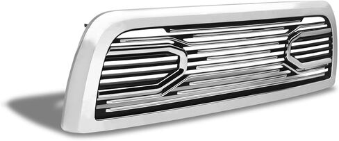 Armordillo Big Horn Horizontal Style Front Hood Bumper Grille Compatible With 2010 2011-2018 Dodge Ram 2500/3500 / 4500/5500|8738665|Chrome in Saudi Arabia