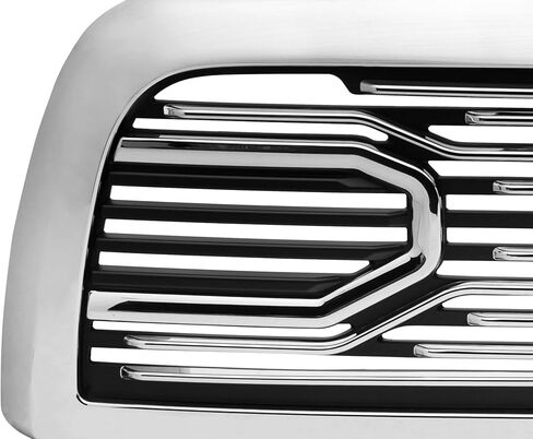 Armordillo Big Horn Horizontal Style Front Hood Bumper Grille Compatible With 2010 2011-2018 Dodge Ram 2500/3500 / 4500/5500|8738665|Chrome in Saudi Arabia