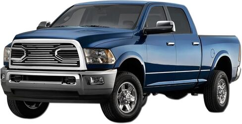 Armordillo Big Horn Horizontal Style Front Hood Bumper Grille Compatible With 2010 2011-2018 Dodge Ram 2500/3500 / 4500/5500|8738665|Chrome in Saudi Arabia