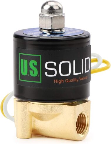 U.S. Solid 1/4inches Brass Electric Solenoid Valve 110VAC Normally Closed VITON in Kuwait