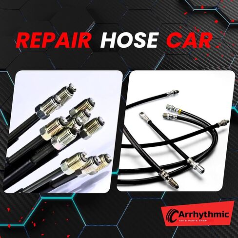 Arrhythmic Rear Brake Hydraulic Hose - 2PCs Automotive Replacement Brake Hoses for Chevrolet C30 7.4L 1975-1986, for Chevrolet K10 4.1L 1975-1984, for Chevrolet K10 4.3L 1985 1986 in Kuwait