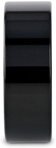 NEO Flat Black Titanium Wedding Ring - 8mm in Saudi Arabia