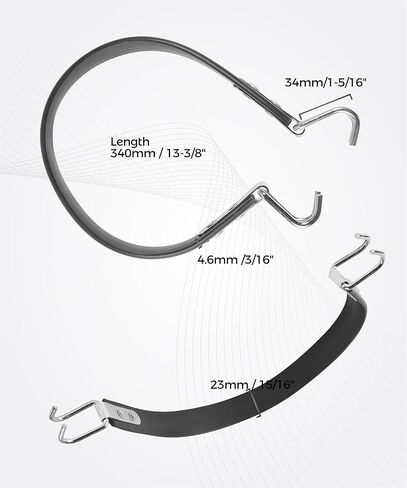 2PCS Battery Strap,Car Accessories 14 inch Heavy Duty Metal Car Battery Lifting Strap, Batteries Lifting Tool,Automotive Replacement,Compatible with Most 6V,8V,12V Golf Cart Batteries in Kuwait