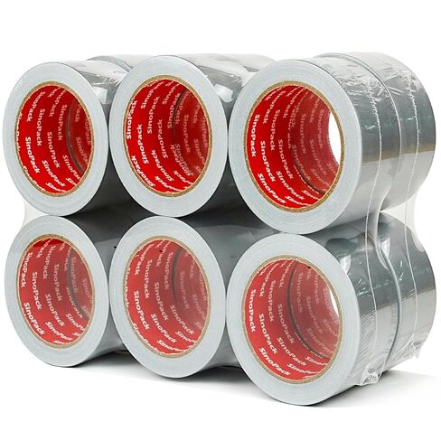 3 عبوات من شريط لاصق شديد التحمل مقاوم للماء ولا يترك بقايا شريط لاصق فضي الطول الإجمالي 60 ياردة × 1.88 بوصة × 9 ميل، شريط لاصق قوي من الفضة للإصلاحات الداخلية والخارجية المسيل للدموع باليد in Kuwait