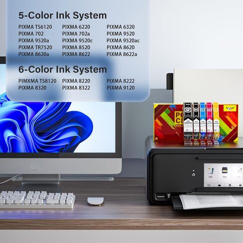 280 281 خراطيش حبر XXL | PGI-280XXL CLI-281XXL | 15 عبوة كومبو، بديل متوافق لطابعات CANON TR8620a TR8620 TR8500 TR8600 TR8622a TR7520 TS9521c TS9520 TS6320 TS6120 TS702a Pixma in Saudi Arabia