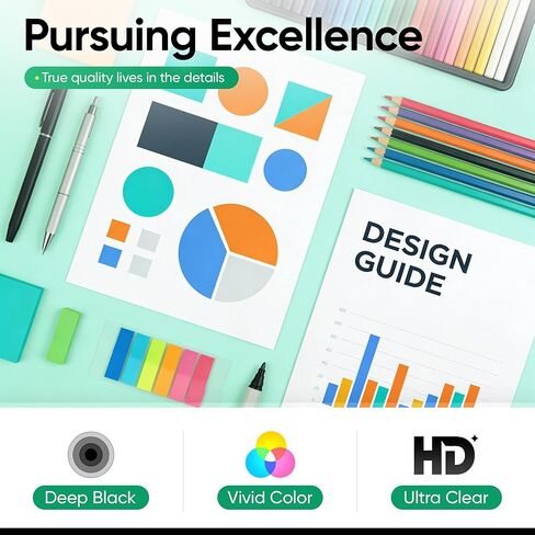 738 خراطيش حبر 300 مل 4 عبوات بديلة عالية الإنتاجية لحبر HP 738 738XL حبر 498N8A 676M6A 676M7A 676M8A متوافق مع طابعات HP DesignJet T850 T950 ذات التنسيق العريض باللون الأسود والأرجواني السماوي والأصفر in Kuwait