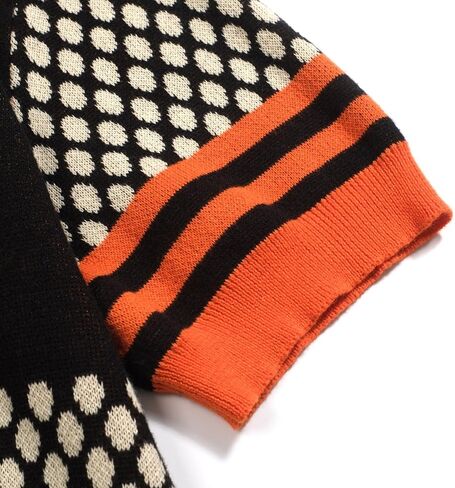 تيشيرت رجالي من OXKNIT بأكمام قصيرة، طراز الستينيات من طراز Mod، قمصان بنمط النمر ذات طابع شخصي عتيق، قمصان قطنية برقبة على شكل حرف V in Kuwait