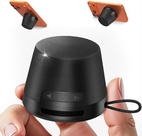 مكبر صوت بلوتوث المغناطيسي مصغرة ، حامل هاتف محمول مع الحبل ، مكبر صوت مغناطيسي داخلي 5W وضوء RGB متعدد ، حلقة مغناطيسية موهوبة لحالة الهاتف ، تشغيل بطاقة TF ، مكبر صوت محمول بلوتوث in Kuwait