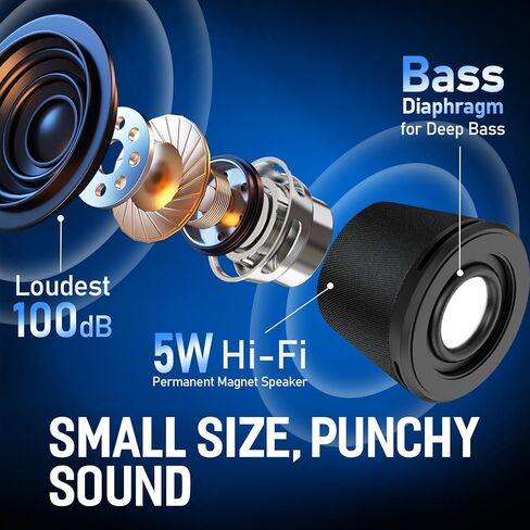 مكبر صوت بلوتوث المغناطيسي مصغرة ، حامل هاتف محمول مع الحبل ، مكبر صوت مغناطيسي داخلي 5W وضوء RGB متعدد ، حلقة مغناطيسية موهوبة لحالة الهاتف ، تشغيل بطاقة TF ، مكبر صوت محمول بلوتوث in Kuwait