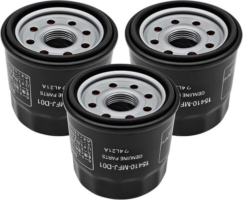 15410-MFJ-D01 15410-MFJ-D02 15410-MCJ-003 استبدال فلتر الزيت متوافق مع محرك Hon-da GXV530 GXV530R ES6500 / لـ Jo-hn Dee-re M806418 لـ Kaw-as-aki (3 قطع) in Kuwait