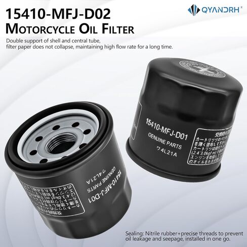 15410-MFJ-D01 15410-MFJ-D02 15410-MCJ-003 استبدال فلتر الزيت متوافق مع محرك Hon-da GXV530 GXV530R ES6500 / لـ Jo-hn Dee-re M806418 لـ Kaw-as-aki (3 قطع) in Kuwait