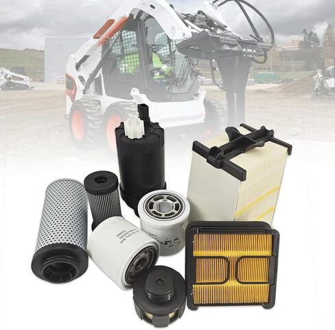 7023589 7221934 7286322 7012303 6692337 7024037 طقم خدمة فلتر/فلتر زيت المحرك والهواء المتوافق مع Bobcat S450 S510 S530 S550 S570 S590 S595 S630 S650 T450 T550 T590 T595 T630 T650 in Kuwait