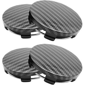 Car Wheel Center Hub Cover, 4PCS 2.36" OD 2.2" ID Vehicle Wheel Hub Modification Decoration, Snap-in Automotive Central Hubcap Replacement, Universal for SUV RV Truck (White) in Kuwait